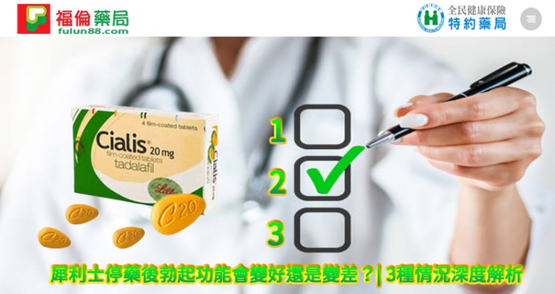 犀利士停藥後勃起功能會變好還是變差？.jpg